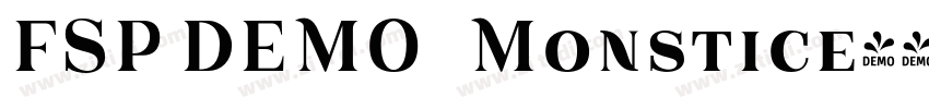 FSP DEMO   Monstice字体转换